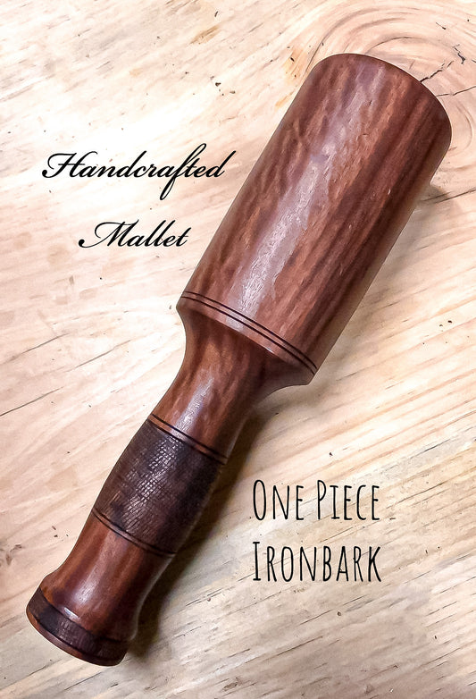 Handmade Timber ironbark carving mallet